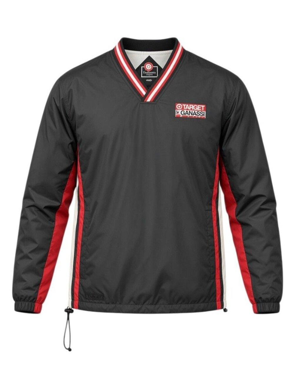 Target Chip Ganassi Racing Holloway Pullover Jacket Medium Black Red V-Neck